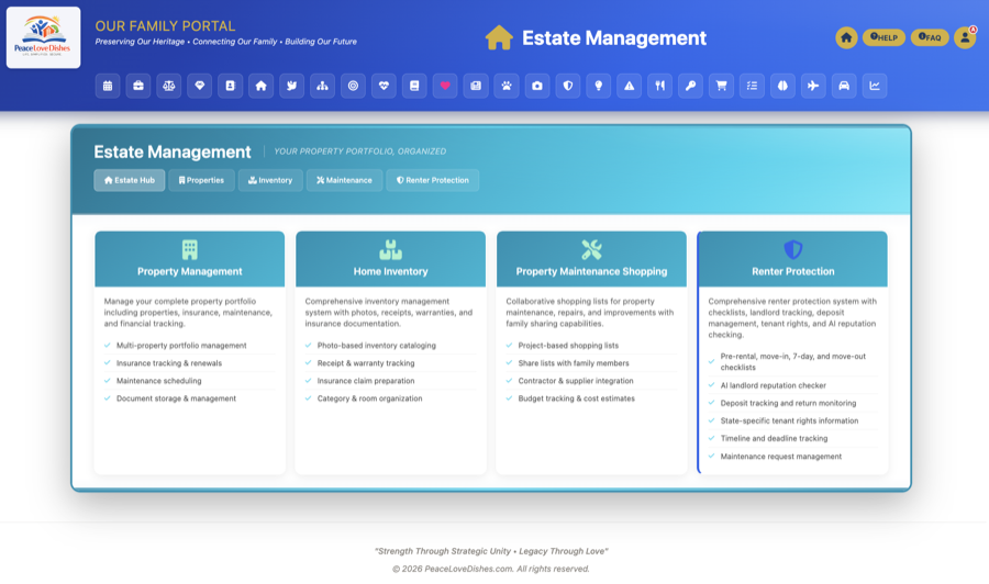 Estate Planning – Wills, trusts & vital documents | PeaceLoveDishes family portal